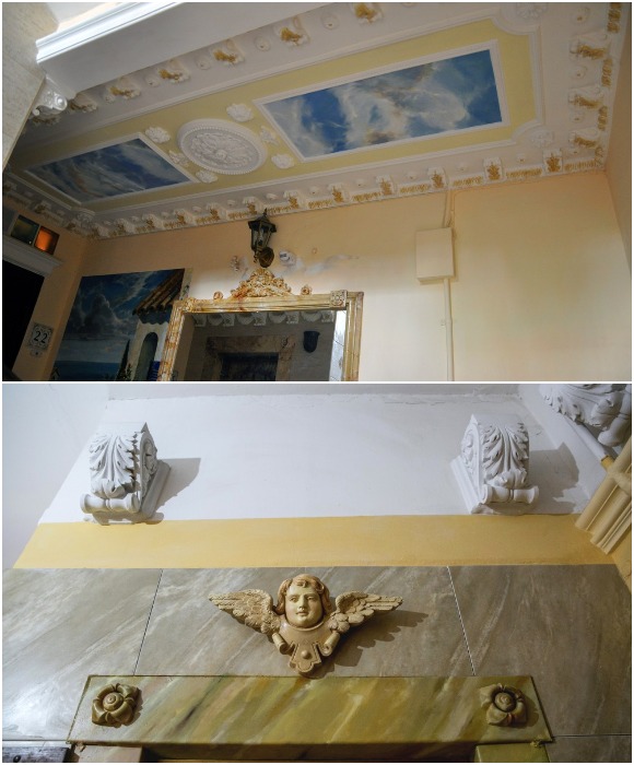 Потолки украшают фрески и гипсовый декор в стиле барокко. | Фото: © Лариса Ионова/ РГ.