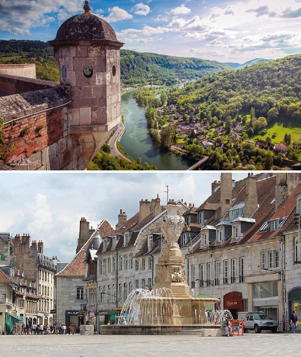 <br>Безансон, расположенный недалеко от границы со Швейцарией с 1986 года, носит гордое название «Города искусства и истории Франции» (маршрут Via Francigena).