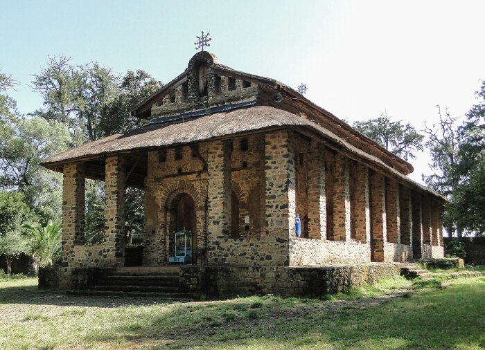 Церковь Дебре Берхан Селассие до реконструкции (Fasil Ghebbi, Эфиопия). | Фото: wikiwand.com.