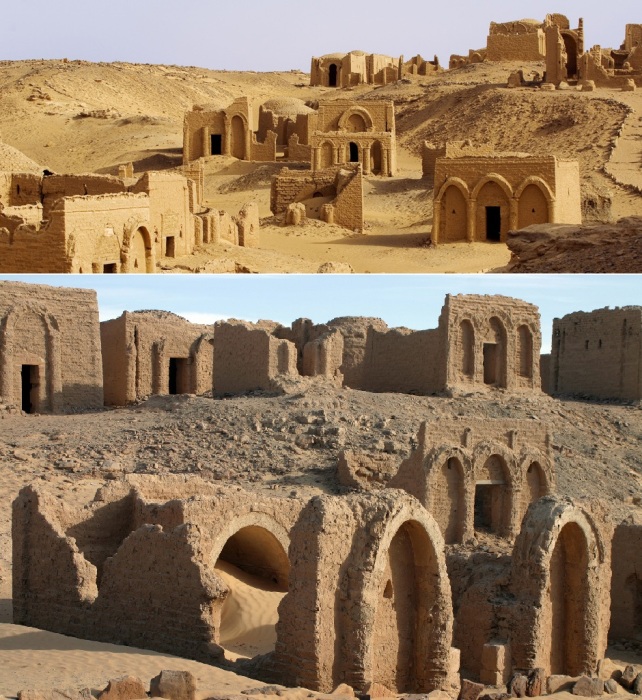 Некрополь Эль-Багават – одно из старейших христианских кладбищ в мире (Kharga Oasis, Египет).