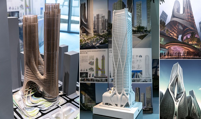 Новая типология высотных зданий в городском пространстве будущего от Zaha Hadid Architects (Галерея HKDI, Гонконг).