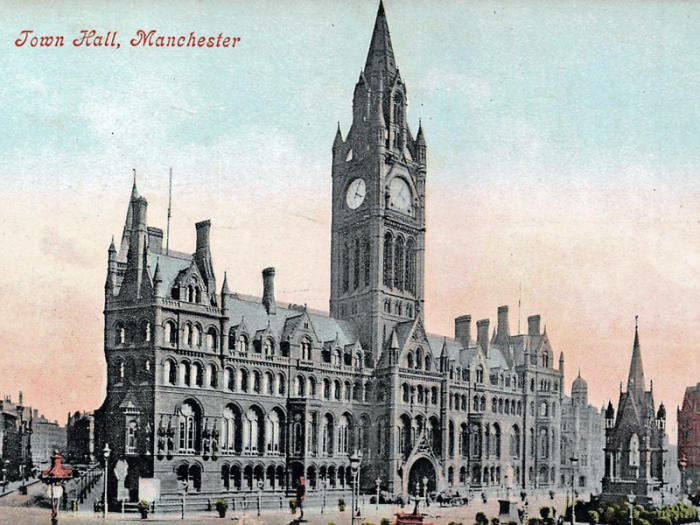 Ратуша Манчестера– викторианское неоготическое здание в самом сердце Манчестера спроектировано Альфредом Уотерхаусом (Великобритания). | Фото: hslc.org.uk.