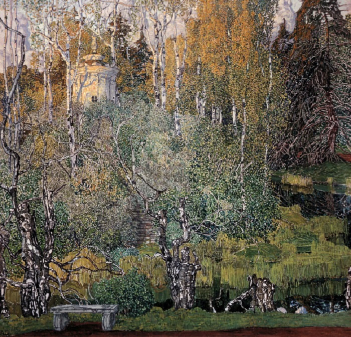 Картина Александра Головина «Нескучный сад» (1910 год). | Фото: ru.wikipedia.org.