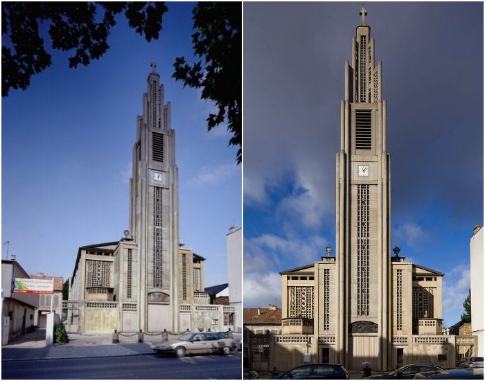 Церковь Notre-Dame du Raincy – икона модернистского стиля в храмовом строительстве (Рейнси, Франция). 