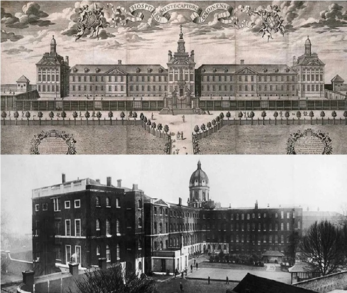 За многовековую историю существования Royal Bethlem Hospital сменила несколько зданий (Лондон, Великобритания).