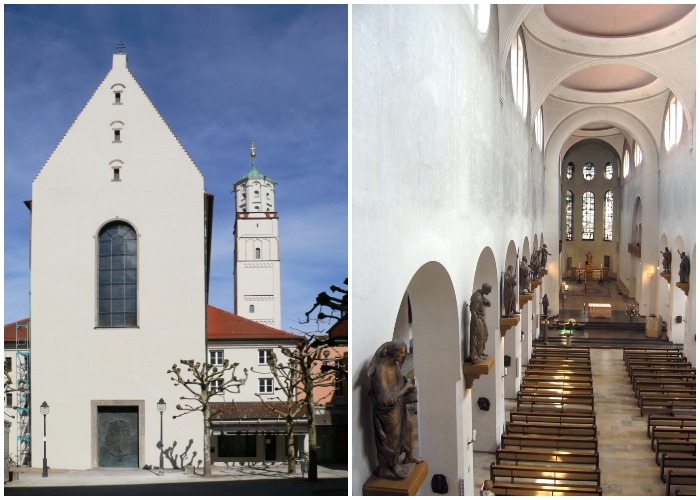  Церковь Saint Moritz в Аугсбурге после реконструкции Джоном Поусоном (Германия).