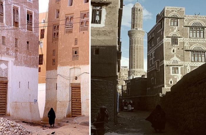 Глиняные небоскребы древнего города Шибам (Йемен). 