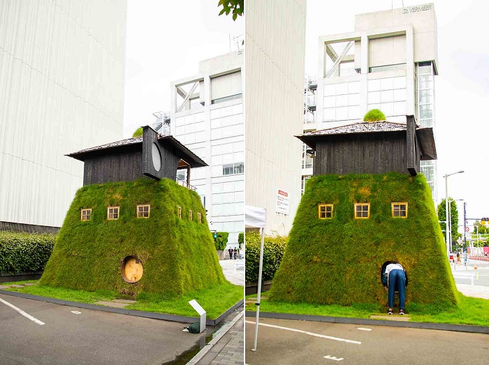 Чтобы попасть в причудливый чайный домик, придется лезть в нору (Go-an, Токио).