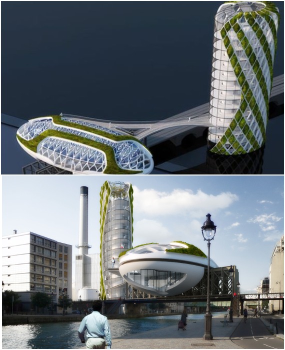 The Anti-Smog building – концепт преобразования заброшенной железнодорожной ветки в Париже от архитектора Винсента Каллебо. 