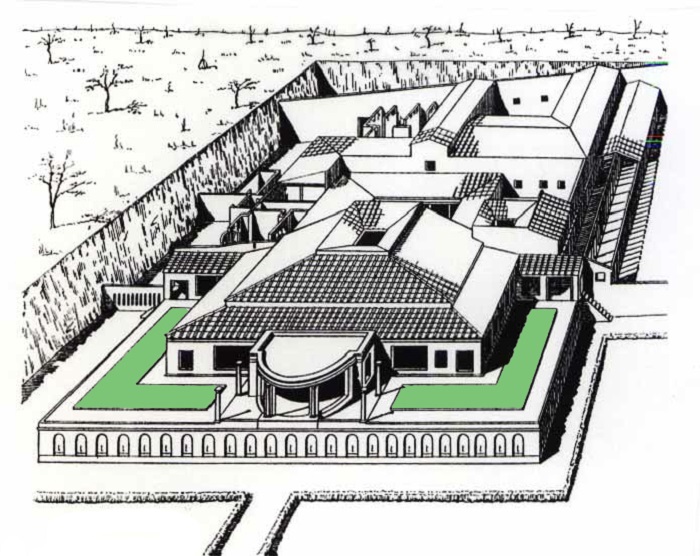 Исследователи предполагают, что древние римляне любили украшать свои дома висячими садами или «зелеными» крышами (план Виллы Мистерий, Помпеи). | Фото: heathershimmin.com.