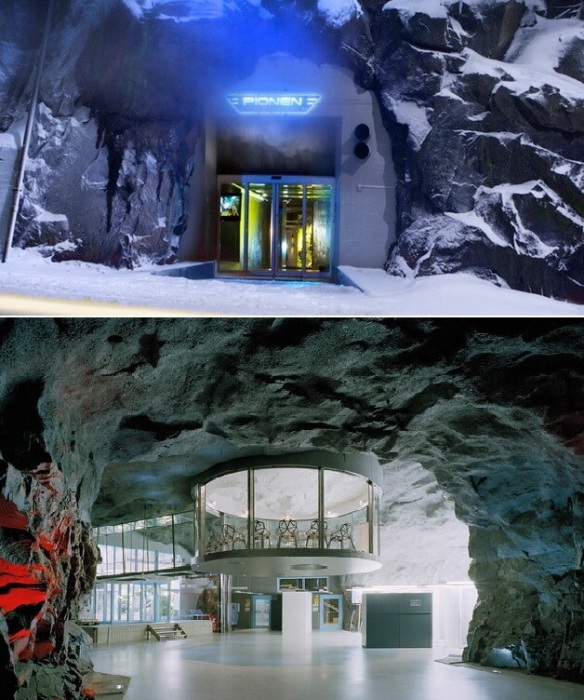 White Mountain – фантастический офис в бомбоубежище Второй мировой войны (Стокгольм, Швеция).