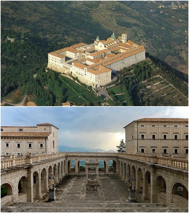 Аббатство Монте-Кассино – один из старейших и крупнейших монастырских комплексов Европы (Италия). 