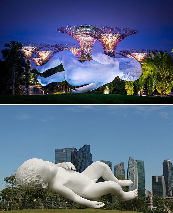 Арт-инсталляция Planet в парке Сингапура.