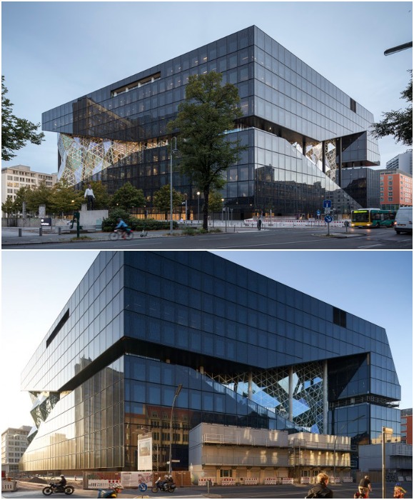 Штаб-квартира Axel Springer SE Campus – новая архитектурная икона в городском пейзаже (Берлин, Германия).