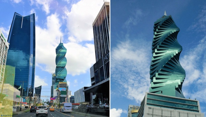 F&F Tower в Панама-Сити может похвастаться невероятной конструкцией, закрученной на 315 градусов (Панама). 