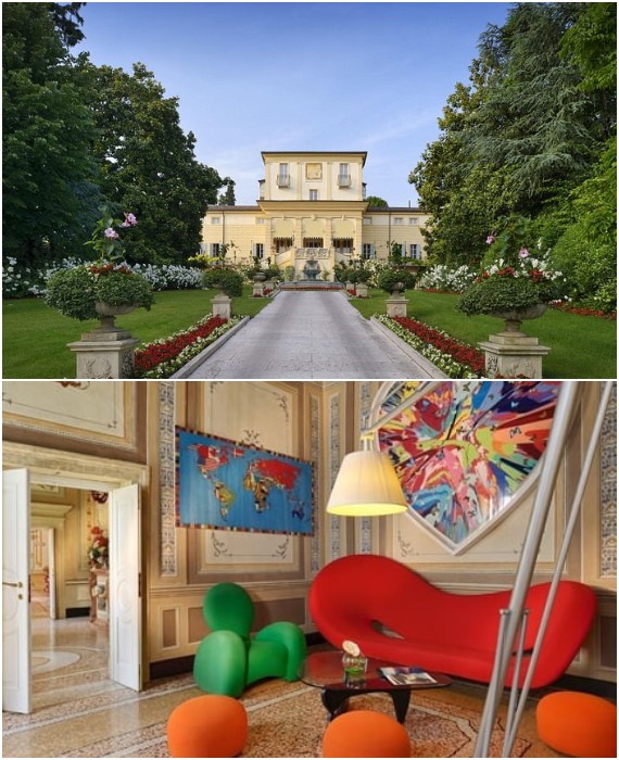 Byblos Art Hotel – это нечто большее чем отель, это что-то вроде музея, где можно наслаждаться искусством и коллекцией дизайнерской мебели XX века (Верона, Италия).