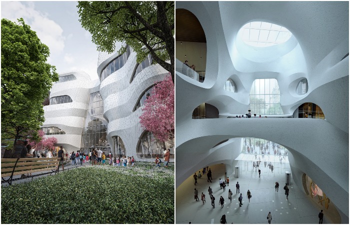 Новое здание Центра науки, образования и инноваций Ричарда Гилдера расшит возможности Американского музея естественной истории (Нью-Йорк, США).