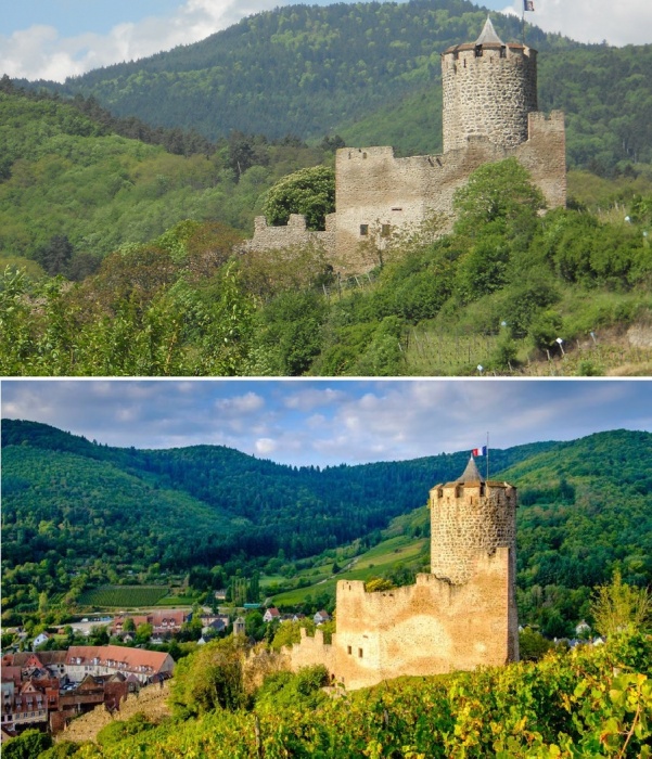 Благодаря появлению королевского замка у его подножия разрасталась и процветала деревня Кайзерсберг (Эльзас, Франция).