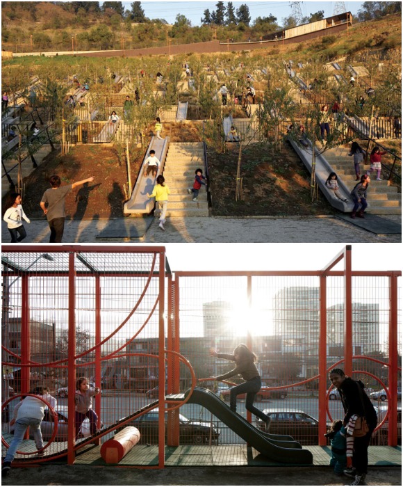 В Сантьяго началось обустройство первого детского парка в городе (Children's Bicentennial Park, Чили).