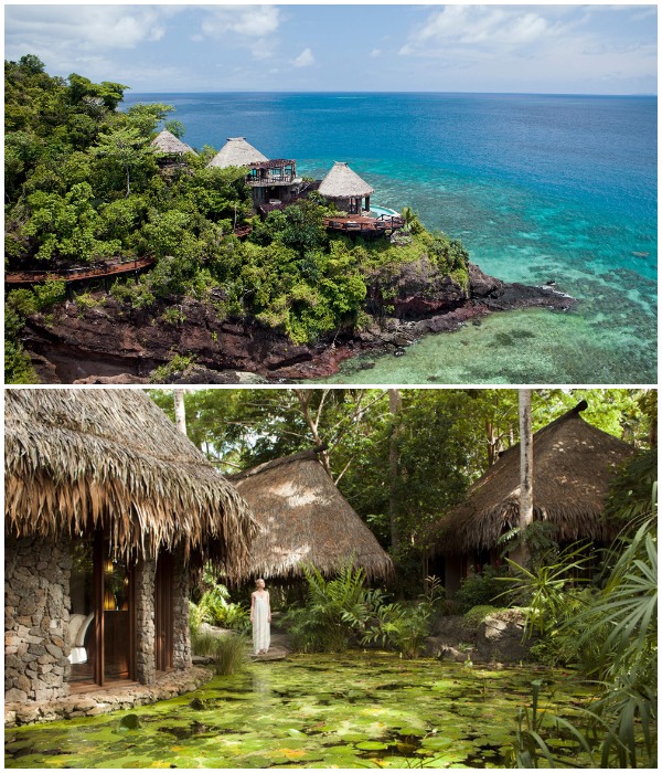 COMO Shambhala – это частный островной курорт, который гармонично сочетается с тропическими лесами, белым песком и кобальтовым рифом (Фиджи).