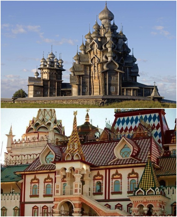 Из какого бы материала не велось строительство, русские шедевры отличались особой декоративностью.