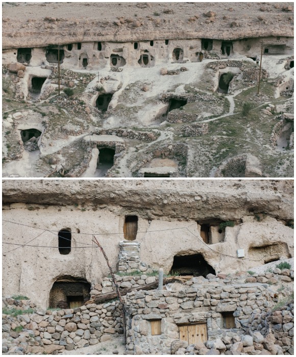 Деревня Мейманд, в которой живут современные пещерные люди (Иран).