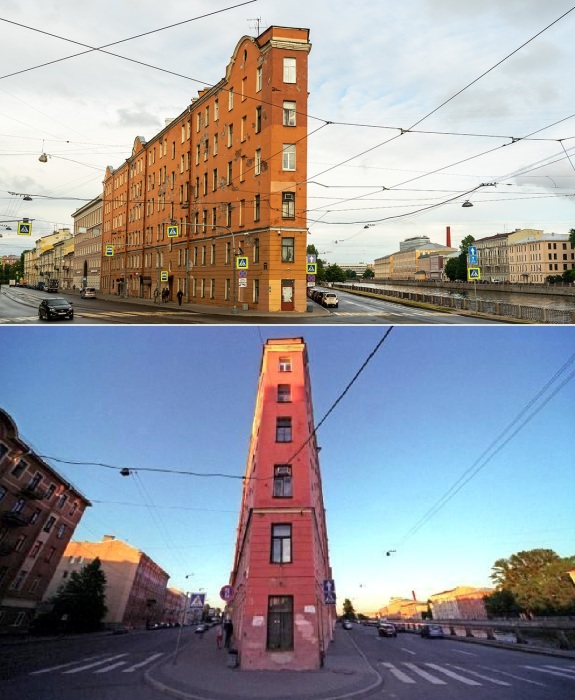 Оптические иллюзии, связанные с Доходным домом Кудрявцевой народ интерпретирует по-разному (Санкт-Петербург).