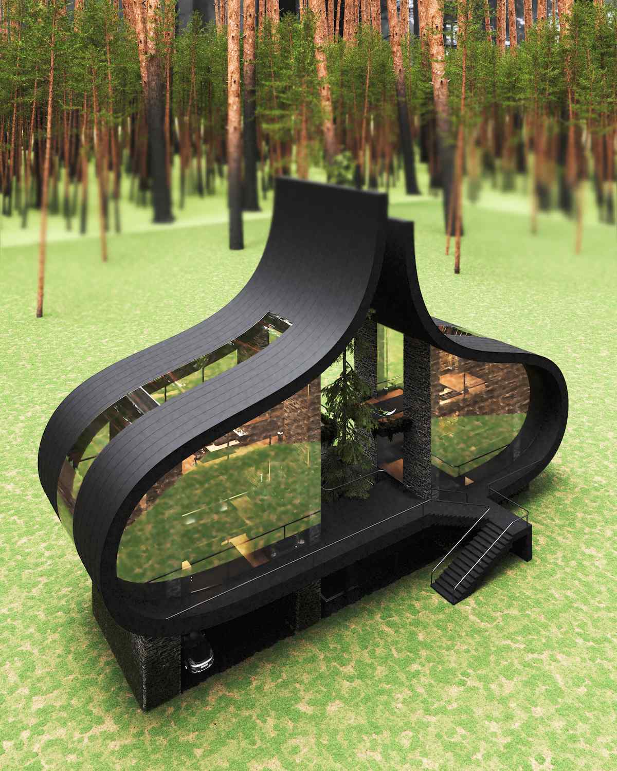 Проект Twin Sisters house разработал иранский архитектор Милад Эштияги. Проект Twin Sisters house разработал иранский архитектор Милад Эштияги.