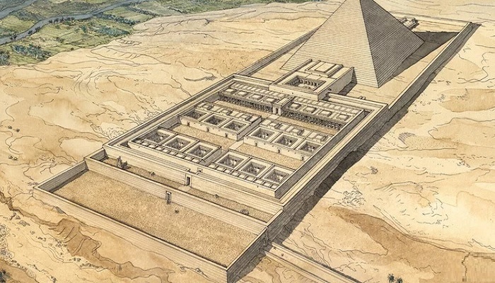 Так мог выглядеть Египетский лабиринт, созданный в XIX веке до нашей эры в древнем городе Шедит. | Фото: onlinetestpad.com.