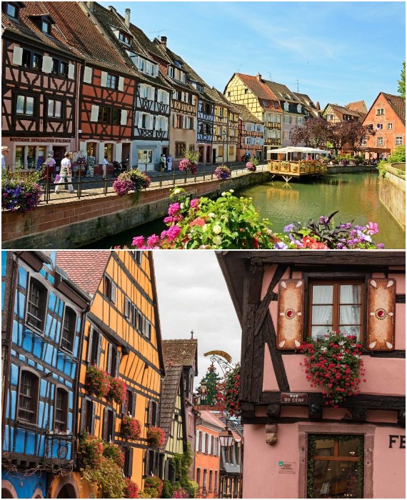 В Эльзасе по цвету дом можно было определить, каких дел мастер в нем живет (Франция).