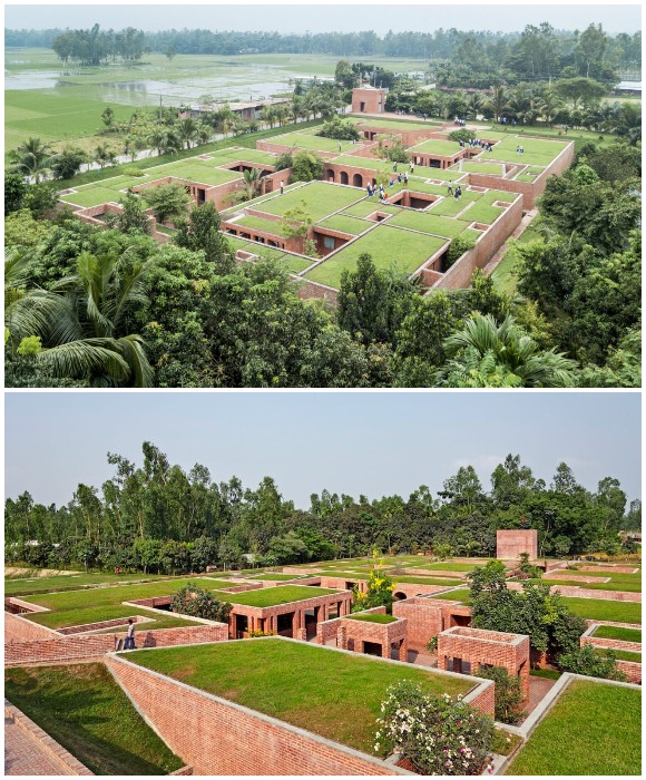 Центр дружбы URBANA был построен по образу и подобию древнего храма Махастхан, возведенном еще III веком до н. э. (Бангладеш).