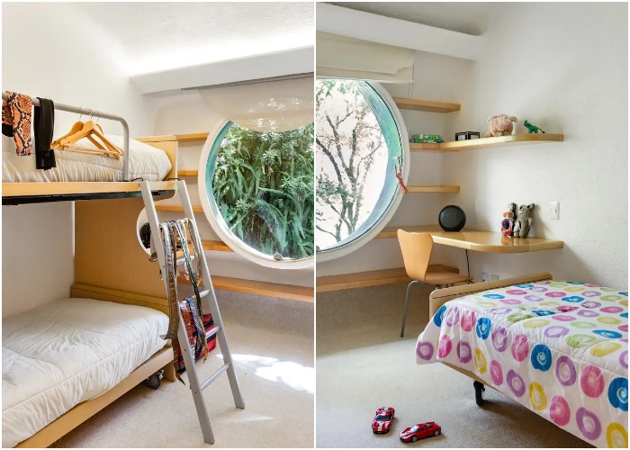 В апартаментах неординарного гостевого дома преобладает современный минимализм (The Quetzalcoatl Nest, Мексика).