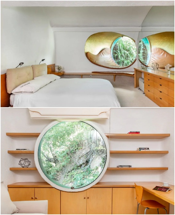 В каждых гостевых апартаментах есть спальная зона, гостиная, рабочий уголок и ванная комната (The Quetzalcoatl Nest, Мексика).