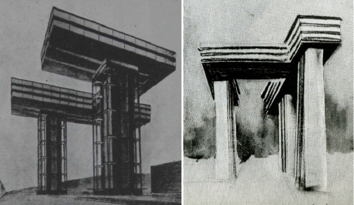 С помощью таких конструкций зданий советский архитектор предлагал спасти исторические памятники.