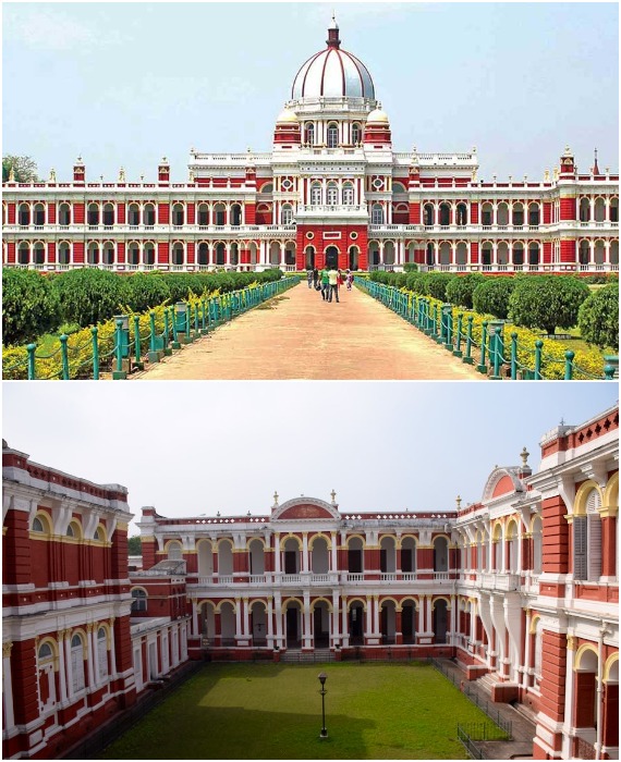Великолепный дворец Раджбари – это шедевр архитектуры, построенный в стиле ренессанс (Куч Бехар, Индия).