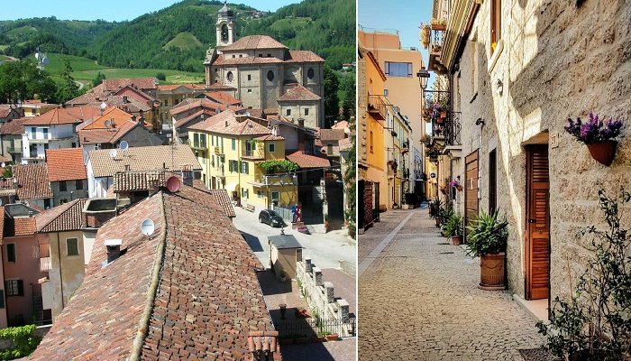 Тихие улочки старинных городов Сардинии со старинными домами хранят многовековую историю (Италия). 