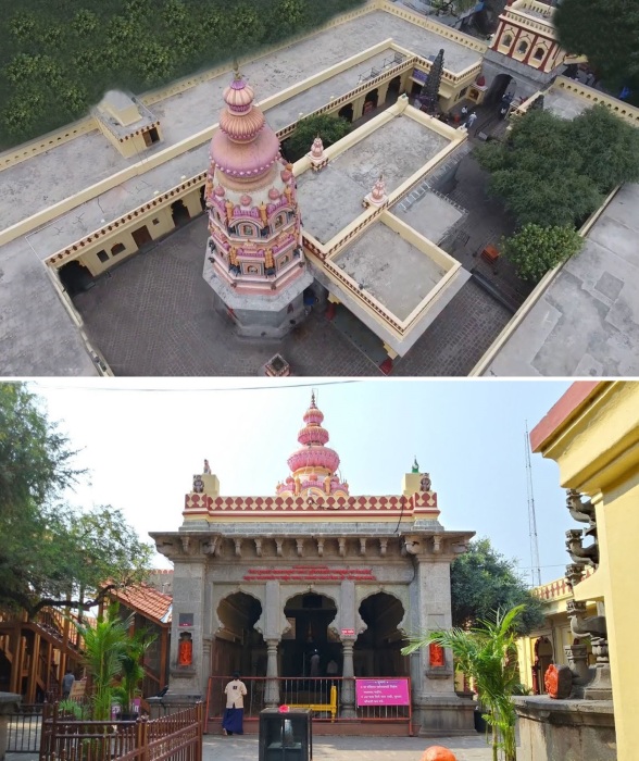 Храм Шри Маюрешвара – небольшая крепость в центре деревни Моргаон (Индия).