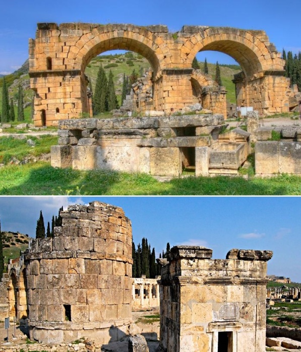 Баня-базилика – одно из самых значимых строений античного города, который один из первых в мире начал развивать курортную индустрию (Иераполис, Турция).