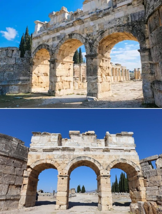 Названные в честь римского императора Домициана, ворота являлись главным входом в город с южной стороны (Иераполис, Турция).