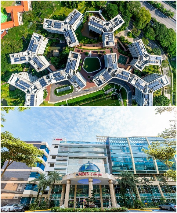 Для студентов построили новенькие общежития, спорткомплексы и досуговые центры (Nanyang Technological University, Сингапур).
