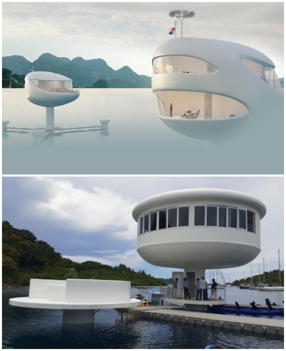 Амбициозный концепт и реальность «умных» плавающих капсул SeaPod от панамской компании Ocean Builders.