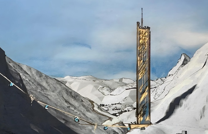 Lina Peak может стать самым высоким зданием Швейцарии (концепт). | Фото: thesun.ie.