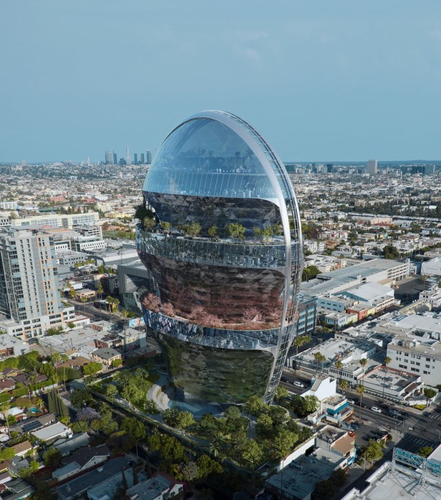 Проект MAD Architects голливудского офиса-будущего под названием «Звезда» обещает удивить весь мир. | Фото: newatlas.com.