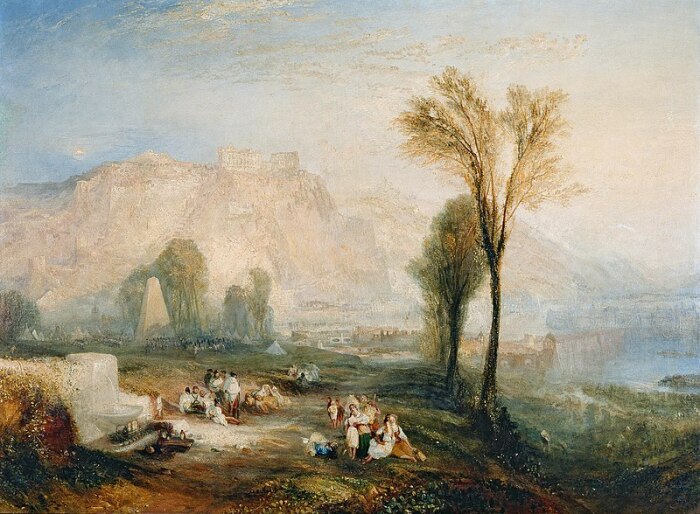 Такой крепость в 1835 году увидел художник Дж. М. В. Тернер («Вид Эренбрайтштейна»). | Фото: commons.wikimedia.org.