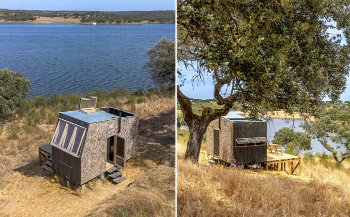 Крошечный дом Terra m2 расположен на берегу Большого озера.