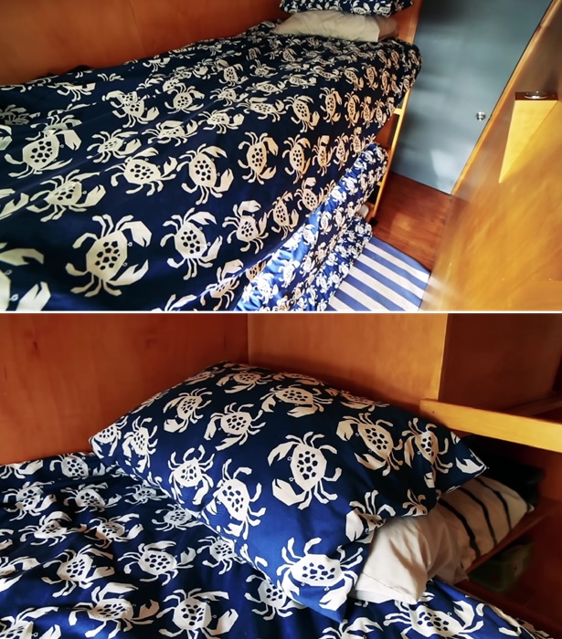 Детская спальня в плавучем семейном убежище.