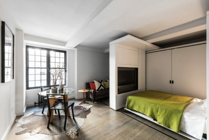 Five to One Apartment – проект трансформирующейся квартиры, разработанный специалистами MKCA (Нью-Йорк, США). | Фото: bestdesignideas.com.