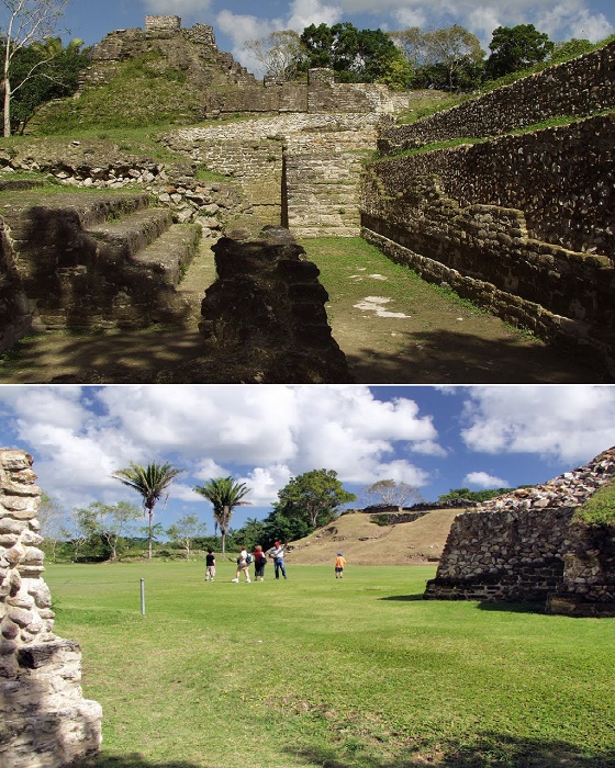 От испанских церквей после восстания остались лишь руины (Lamanai, Белиз).