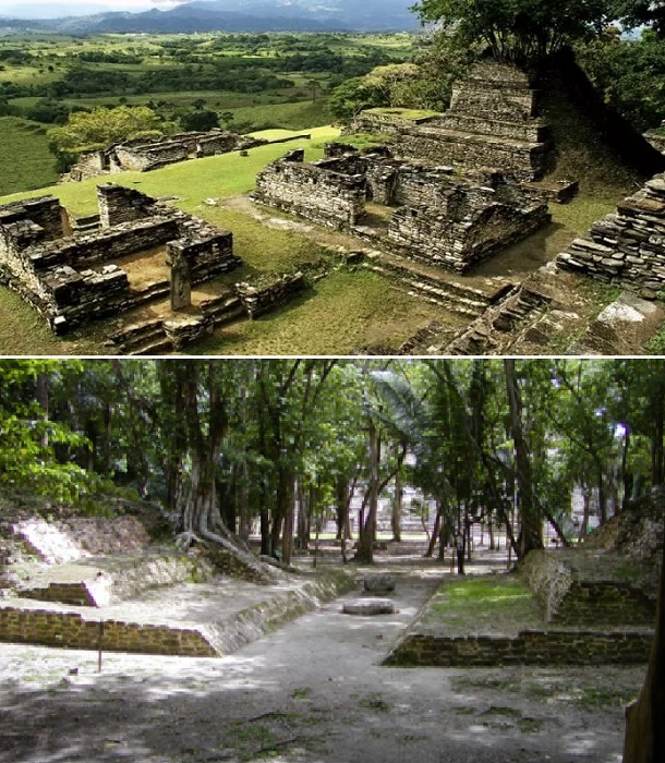 На данный момент восстановлено лишь 5% архитектурных объектов древнейшего города Америки (Lamanai, Белиз).