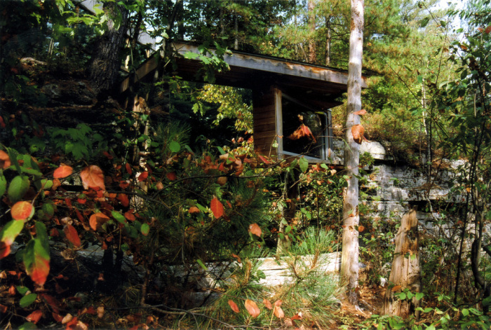 Не все путники могут заметить сауну, прогуливаясь по лесной тропинке (Cadyville Sauna, штат Нью-Йорк). | Фото: arkinetia.blogspot.com. 
